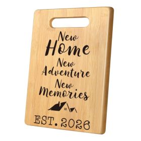 Housewarming Gifts New Home Cutting Board 2026 Apartment Gift Idea New Adventure Memories