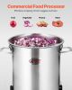 Food Processor & Vegetable Chopper, 19 Quart Food-Grade Stainless Steel Food Processor Chopper with S-Curve Blade and Scraper