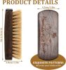 Vegetable Brush Set - 2 Pack, Potato Scrubber, Carrot, Corn & Mushroom Brush with Wood Handle