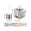 Electric Cheese Dispenser with Pump, 2.4L Commercial Hot Fudge Warmer, Plastic Pump Dispenser