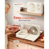 Meat Slicer, 6.7" Foldable Electric Cutter with Dual Security Lock, 0-0.59" Adjustable Thickness, Easy to Clean, 180W Home Food-Slicer for Frozen Meat