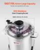 Food Processor & Vegetable Chopper, 19 Quart Food-Grade Stainless Steel Food Processor Chopper with S-Curve Blade and Scraper