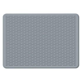 Kitchen Countertop Dish Drainage Stain Prevention Pad (Color: Light Gray, Type: 71 x 50 x 0.3cm)